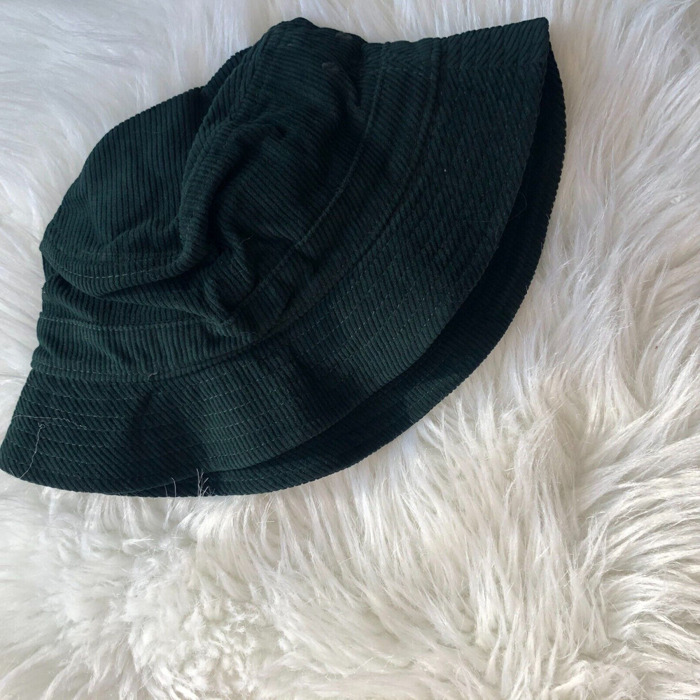 J.Crew S-M Green Bucket Hat Cap Head Cover Corduroy NWT
